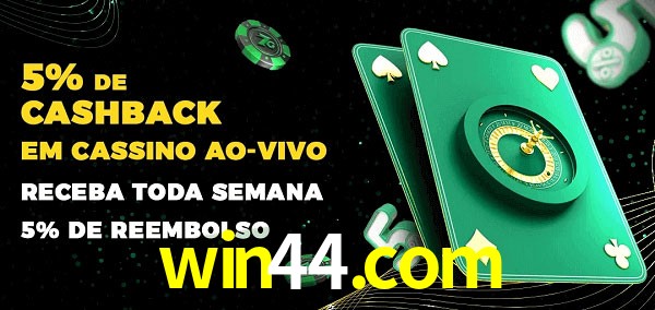 Promoções do cassino ao Vivo win44.com